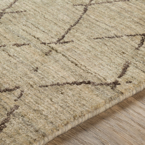 Surya Pokhara 10' X 14' Hand Knotted Rug – Elegant Global-inspired Design, Durable Viscose & Wool Construction Dark Brown Viscose,Wool Pok2302-23