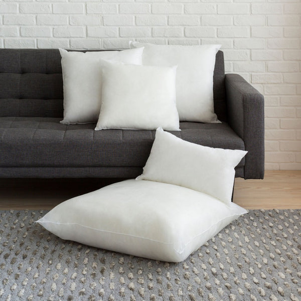 Surya Surya Poly Fill Pillow Insert Usa Made for Sofa Bed or Bench Accent Covers 16"L x 16"W Square POLY1616