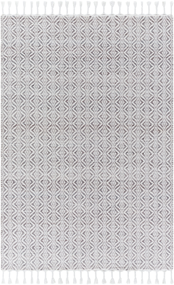 Peony PON-2300 9' x 12' Handmade Rug PON2300-912  Light Silver, Metallic - Silver, Off-White, Silver, Slate Surya