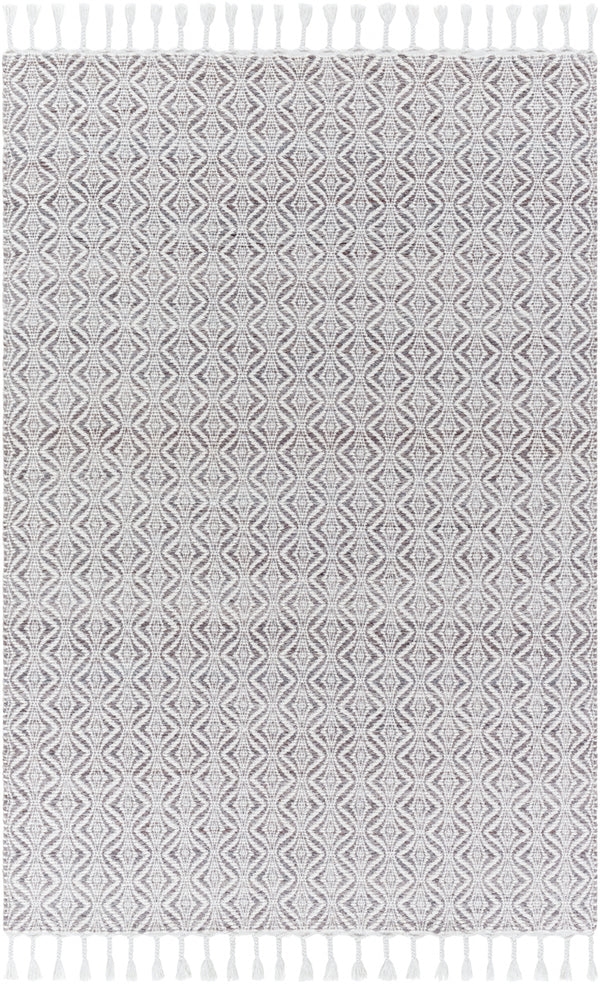 Peony PON-2300 9' x 12' Handmade Rug PON2300-912  Light Silver, Metallic - Silver, Off-White, Silver, Slate Surya