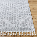 Peony PON-2300 9' x 12' Handmade Rug PON2300-912  Light Silver, Metallic - Silver, Off-White, Silver, Slate Surya