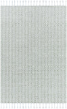 Peony PON-2301 9' x 12' Handmade Rug PON2301-912  Light Silver, Silver, White, Metallic - Silver, Sage Surya