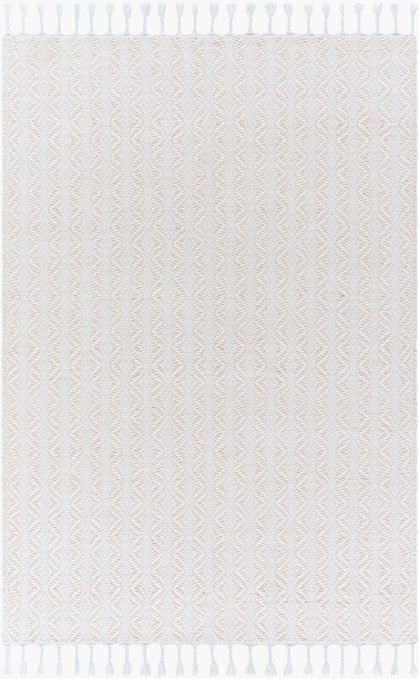 Livabliss Poetry Collection Elegant Machine Woven Area Rug – Durable, Stylish, And Perfect For High Traffic Areas Ivory,Blush,Pearl Recycled Pet Yarn Pon2302-69