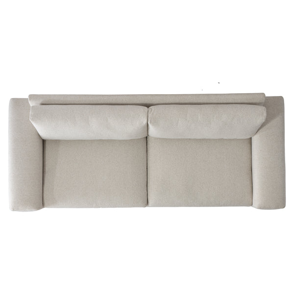 Bernhardt Hadley Fabric Sofa White,Cream Fabric P6287A