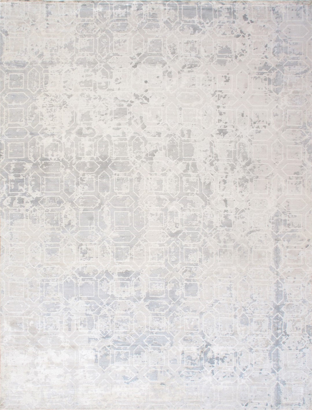 Pasargad Home Beverly Collection Hand-loomed Grey Silk Rug - Modern Elegance For Your Decor   Pop-8402 10x14