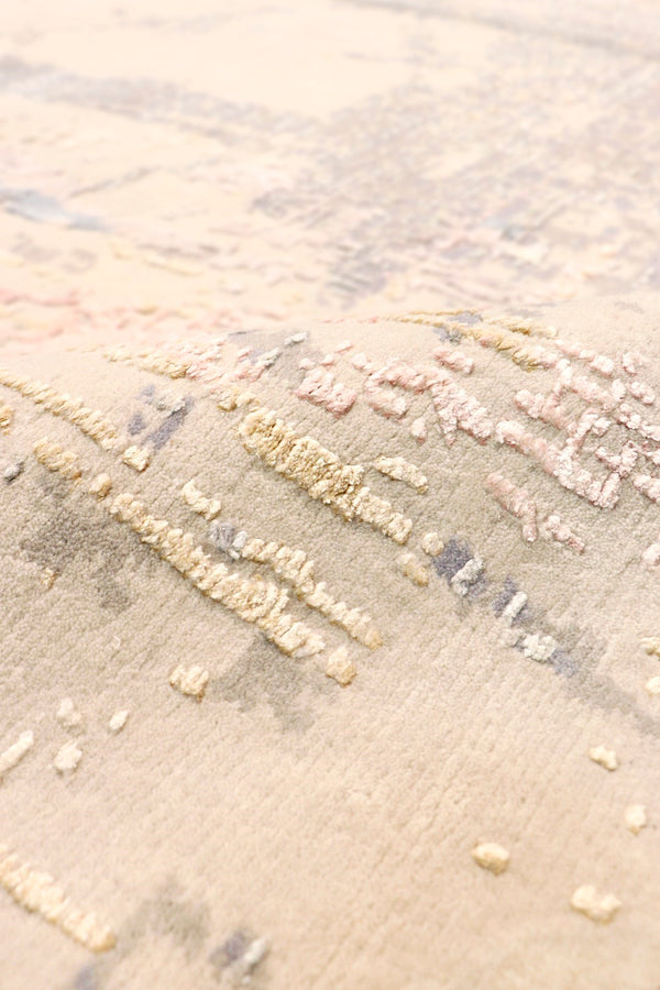 Pasargad Modern Collection Hand-knotted Silk & Wool Abstract Rug - Elegant Design For Sophisticated Homes   Pope-53 8x10