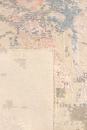 Pasargad Modern Collection Hand-knotted Silk & Wool Abstract Rug - Elegant Design For Sophisticated Homes   Pope-53 8x10