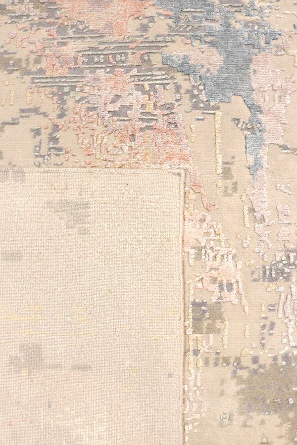 Pasargad Modern Collection Hand-knotted Silk & Wool Abstract Rug - Elegant Design For Sophisticated Homes   Pope-53 8x10