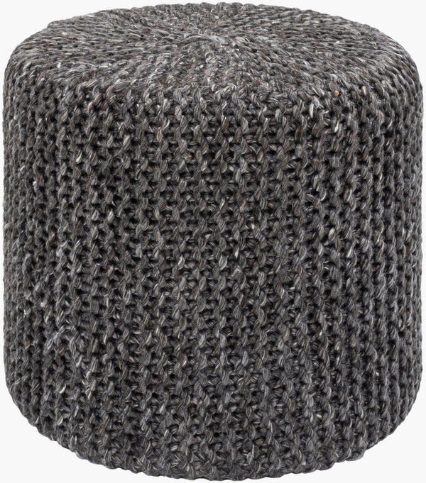 Livabliss Prado Knitted Wool Cube Pouf Artisan Crafted Footrest for Living Room or Bedroom POPF004-181816