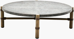 Surya Porta Square Aluminum Outdoor Coffee Table with Hand-painted Finish for Patio or Living Room PORT007-155050