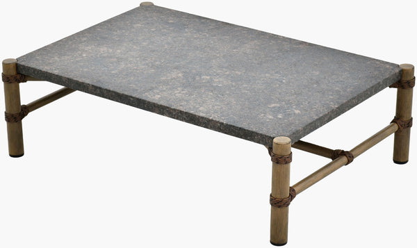 Surya Porta Oversized Aluminum Outdoor Coffee Table with Hand-painted Artisan Finish PORT008-153450
