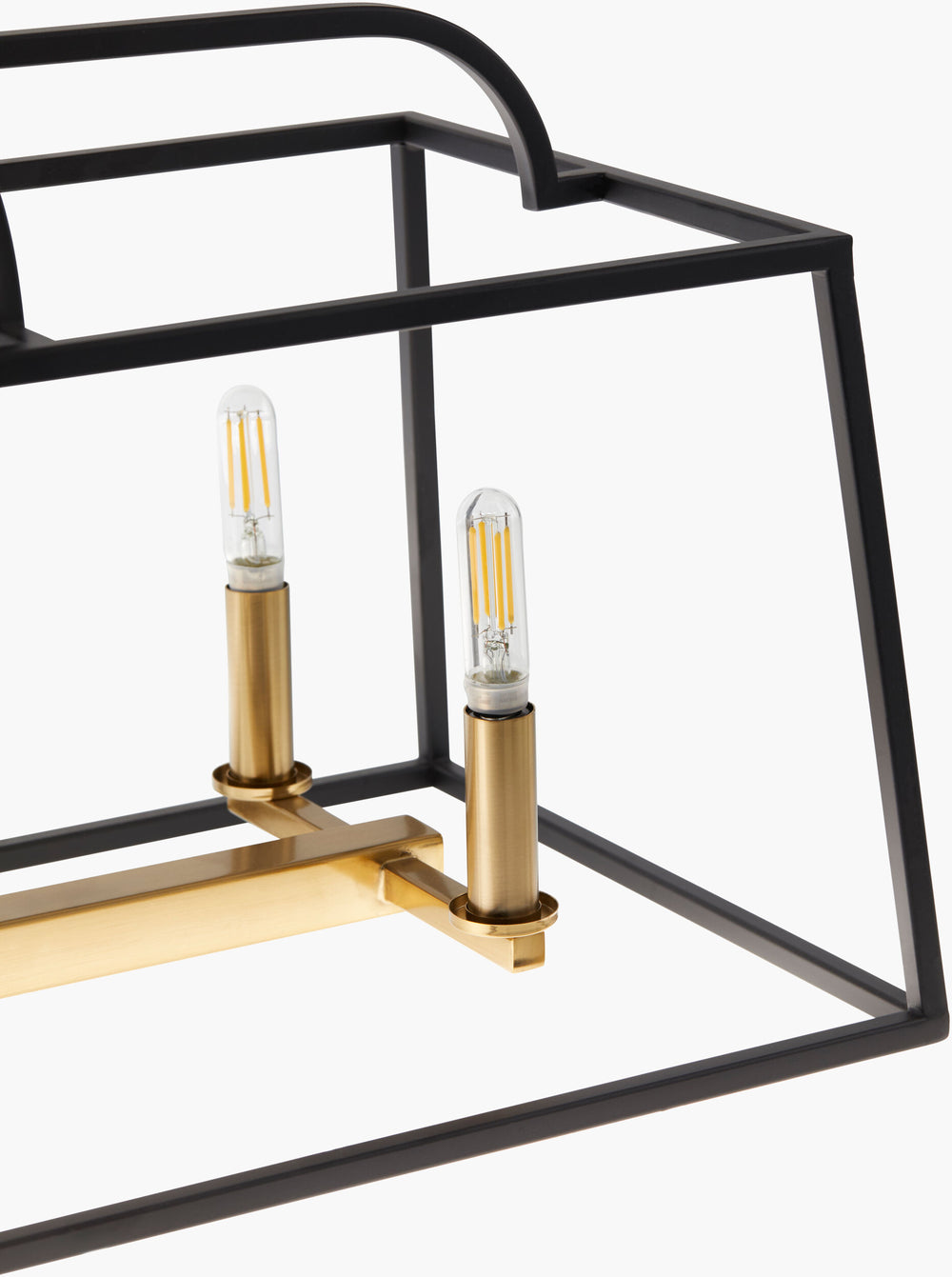 Surya Possini Chandelier Lighting - 14" Industrial Rustic Design, Durable Iron, Perfect For Dining & Living Spaces Fixture, Black,Cord, White Iron Pos-002