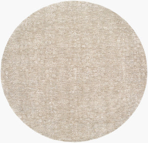 Livabliss Poet Medallion Area Rug with Knotted Fringe for Large Living or Dining Spaces Slate, Light Sl 7'10" x 7'10" POT2300-710RD
