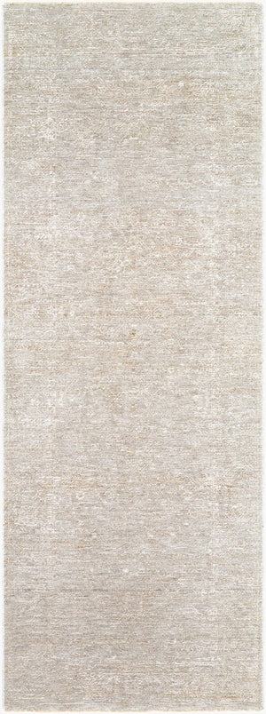 Livabliss Poet Collection Traditional Polyester Area Rug with Fringe for Living Room Floors Light Slate, Sl 2'7" x 7'3" POT2302-2773