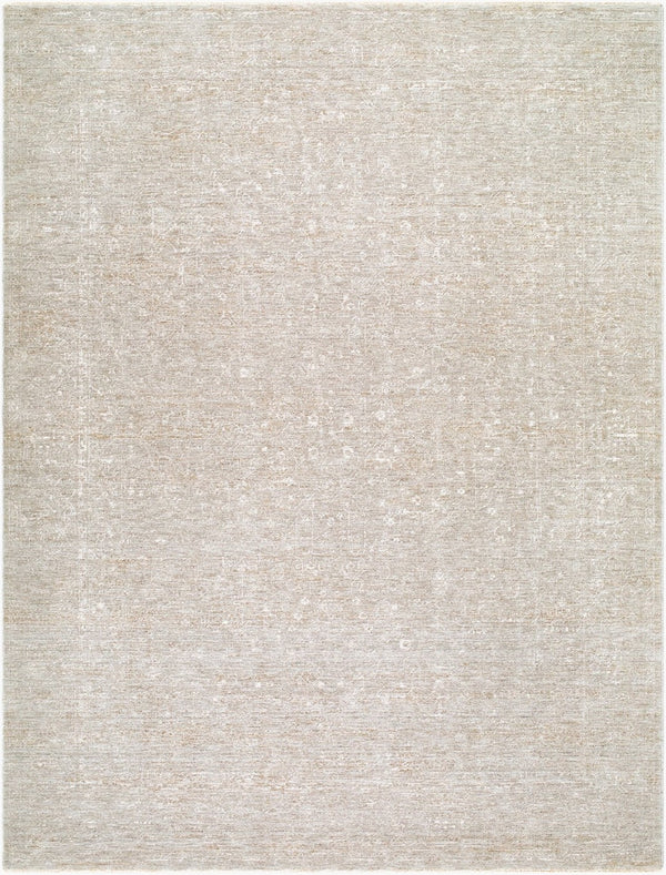 Livabliss Poet Collection Traditional Polyester Area Rug with Fringe for Living Room Floors Light Slate, Sl 7'10" x 10'2" POT2302-710102
