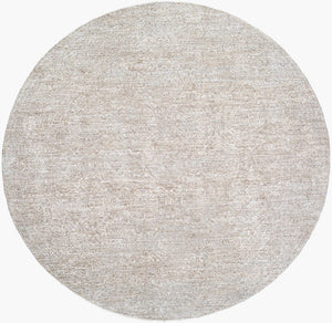 Livabliss Poet Traditional Fringe Area Rug Polyester Woven Living Dining Room Floor Accent Slate, Light Sl 7'10" x 7'10" POT2303-710RD