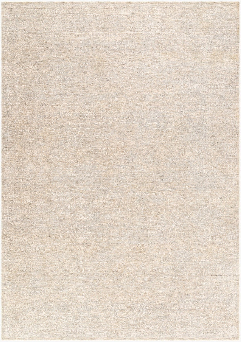 Livabliss Poet Traditional Fringe Area Rug Polyester Woven Living Dining Room Floor Accent Slate, Light Sl 12' x 15' POT2303-1215