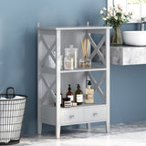 Christopher Knight Home® - Noble House - Loverin Modern Bathroom Floor Storage Rack with Drawers