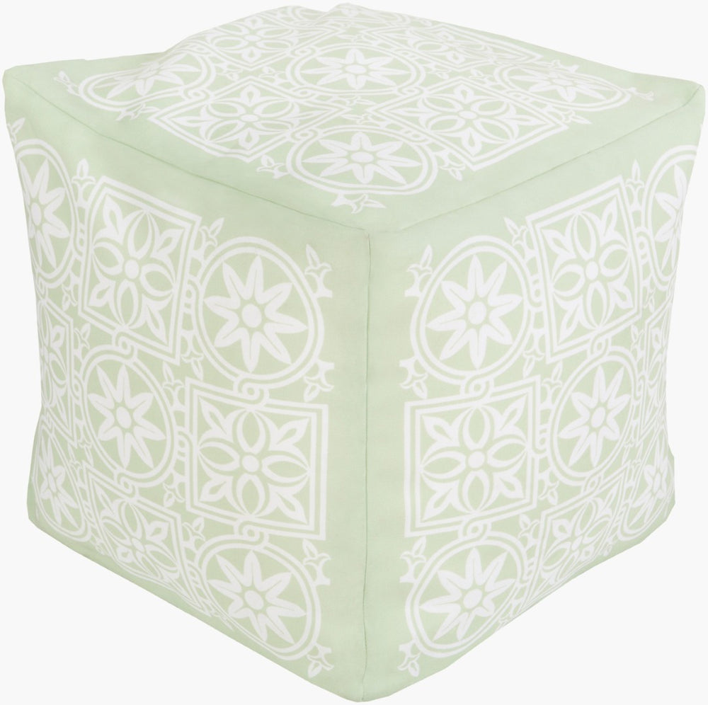 Livabliss Rain Handcrafted Woven Cube Pouf Vintage Pattern Footrest for Living Room or Bedroom POUF-260