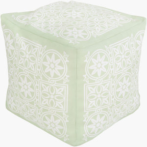 Livabliss Rain Handcrafted Woven Cube Pouf Vintage Pattern Footrest for Living Room or Bedroom POUF-260