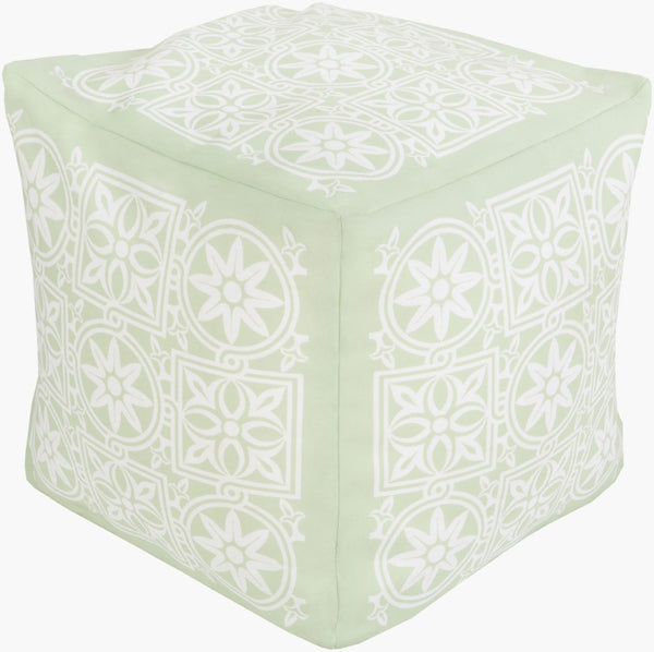 Livabliss Rain Handcrafted Woven Cube Pouf Vintage Pattern Footrest for Living Room or Bedroom POUF-260