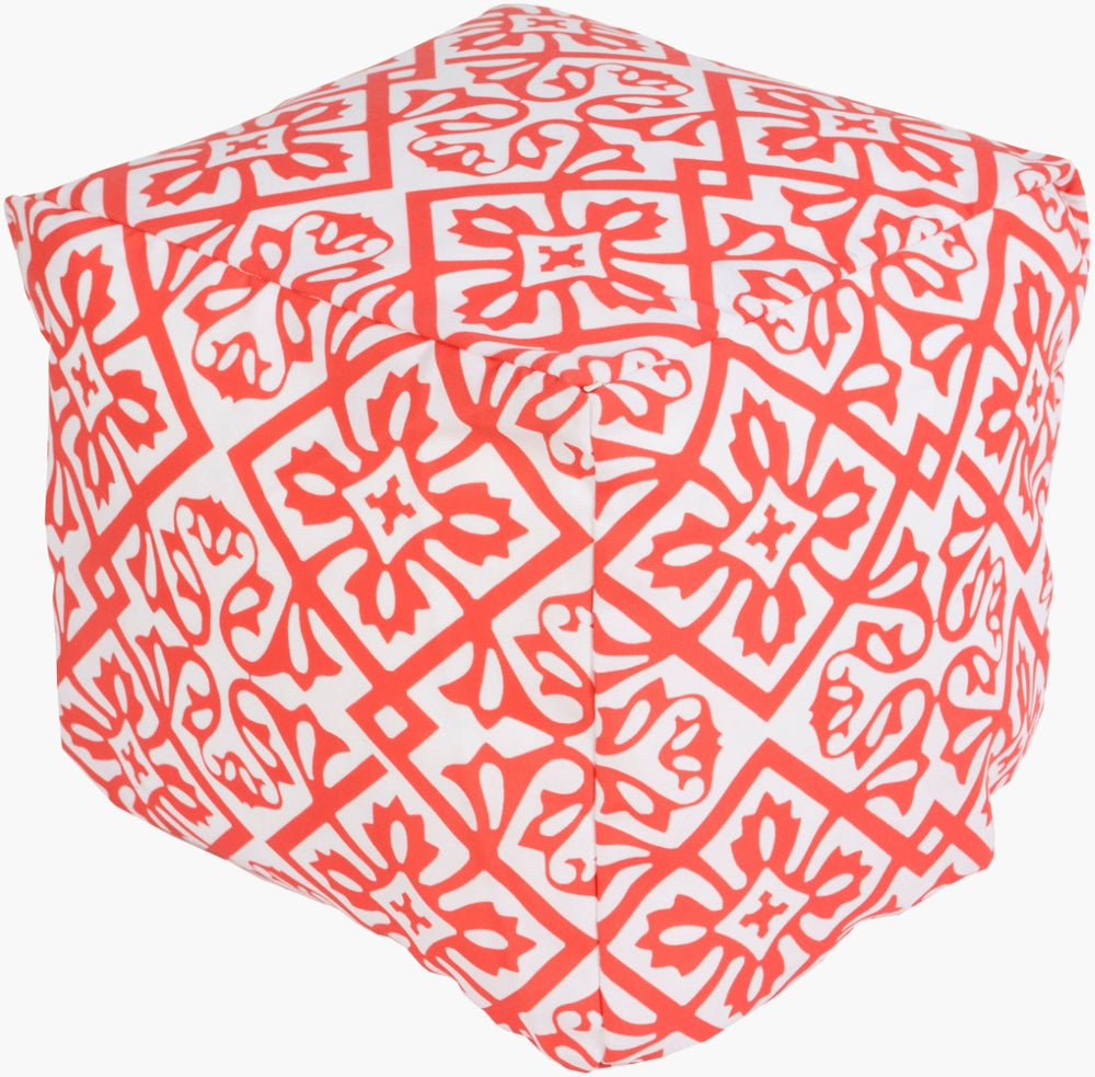 Livabliss Rain Woven Cube Pouf Bohemian Vintage Pattern Accent Seat for Living Room POUF-309