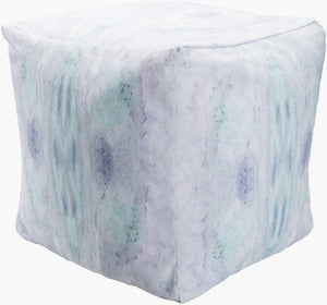 Livabliss Agua Woven Polyester Cube Pouf Firm Footrest for Bohemian or Coastal Living Rooms POUF1015-181818