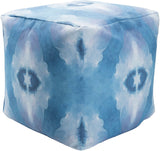 Agua POUF-1021 18"H x 18"W x 18"D Pouf POUF1021-181818 Livabliss Surya