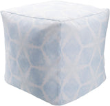 Agua POUF-1026 18"H x 18"W x 18"D Pouf POUF1026-181818 Livabliss Surya