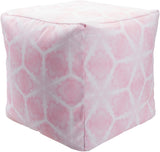 Agua POUF-1028 18"H x 18"W x 18"D Pouf POUF1028-181818 Livabliss Surya