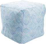 Agua POUF-1038 18"H x 18"W x 18"D Pouf POUF1038-181818 Livabliss Surya