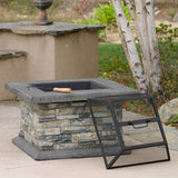 Christopher Knight Home® - Noble House - Crestline Outdoor Natural Stone Fire Pit