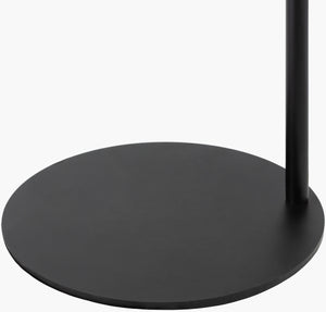 Surya Polly Modern Minimalist 65-inch Task Floor Lamp - Sleek Metal Design For Elegant Workspace Illumination Body, Black,Base, Black,Shade (Outside), Black,Shade (Inside), White,Cord, Translucent Iron,Iron,Metal Poy-001