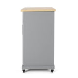 Christopher Knight Home® - Noble House - Batavia Contemporary Kitchen Cart with Wheels