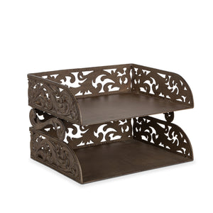 Acanthus Cast Aluminum Document Tray EAV91137 Park Hill