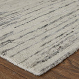Feizy Rugs Brighton Wool/Viscose Hand Knotted Casual Rug Ivory/Gray 8'-6" x 11'-6"