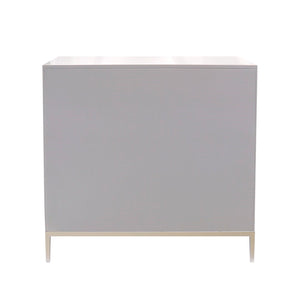 Pasargad Home Luna Modern Cabinet - Glamorous Silver Finish For Stylish Living & Dining Spaces Silver Wood Finish Pph-a1