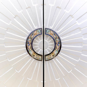 Pasargad Home Luna Modern Cabinet - Glamorous Silver Finish For Stylish Living & Dining Spaces Silver Wood Finish Pph-a1