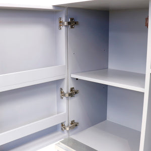 Pasargad Home Luna Modern Cabinet - Glamorous Silver Finish For Stylish Living & Dining Spaces Silver Wood Finish Pph-a1