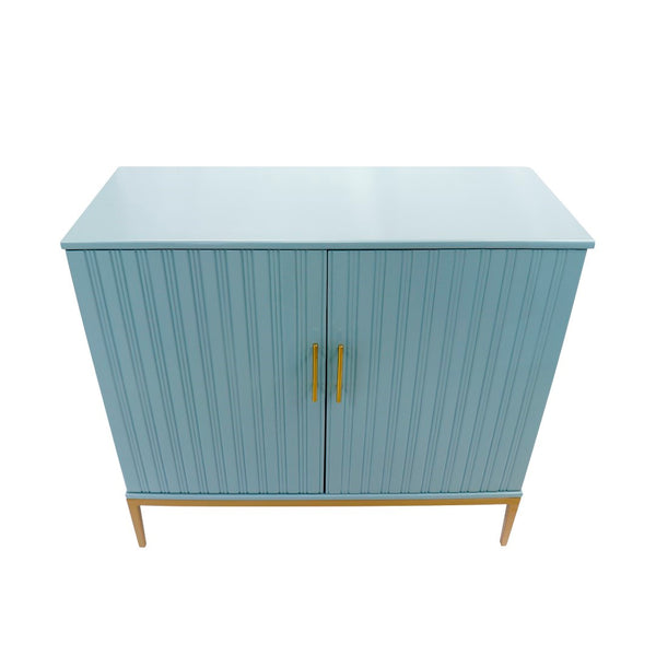Pasargad Home Edgar Modern Cabinet – Glamorous Aqua And Gold Design For Chic Home Décor Aqua Wood Finish Pph-d1