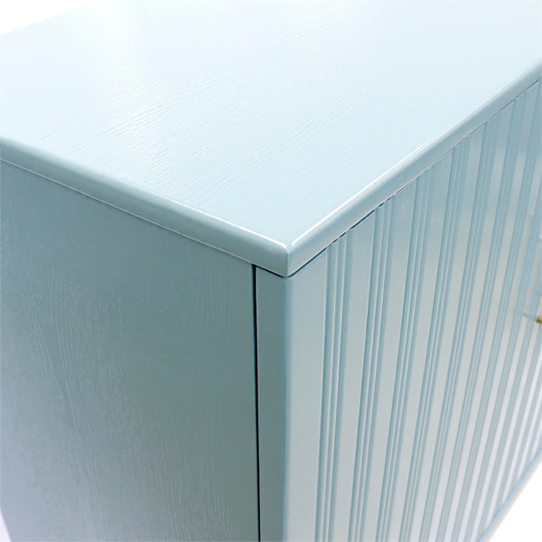 Pasargad Home Edgar Modern Cabinet – Glamorous Aqua And Gold Design For Chic Home Décor Aqua Wood Finish Pph-d1