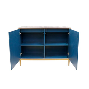 Pasargad Home Twilight Pearl Modern Cabinet In Black & Gold – Luxurious, Glamorous Storage Solution Black Wood Finish Pph-t1