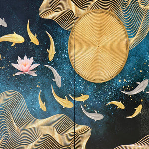 Pasargad Home Twilight Pearl Modern Cabinet In Black & Gold – Luxurious, Glamorous Storage Solution Black Wood Finish Pph-t1