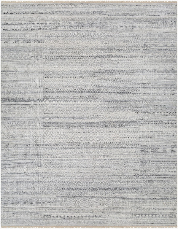 Surya Pompei Handmade 2' X 3' Southwestern Rustic Rug - Elegant Design, Durable & Eco-friendly! White Recycled Pet Yarn Ppi2302-23