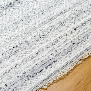 Surya Pompei Handmade 2' X 3' Southwestern Rustic Rug - Elegant Design, Durable & Eco-friendly! White Recycled Pet Yarn Ppi2302-23