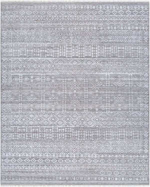 Surya Pompei Handmade 2' X 3' Southwestern Rustic Rug - Elegant Design, Durable & Eco-friendly! Gray Recycled Pet Yarn Ppi2303-23