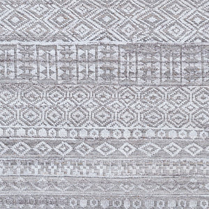 Surya Pompei Handmade 2' X 3' Southwestern Rustic Rug - Elegant Design, Durable & Eco-friendly! Gray Recycled Pet Yarn Ppi2303-23