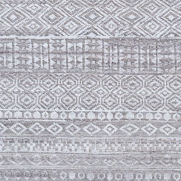 Surya Pompei Handmade 2' X 3' Southwestern Rustic Rug - Elegant Design, Durable & Eco-friendly! Gray Recycled Pet Yarn Ppi2303-23