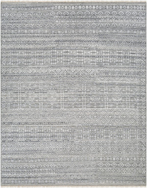 Surya Pompei Handmade 2' X 3' Southwestern Rustic Rug - Elegant Design, Durable & Eco-friendly! Charcoal Recycled Pet Yarn Ppi2304-23