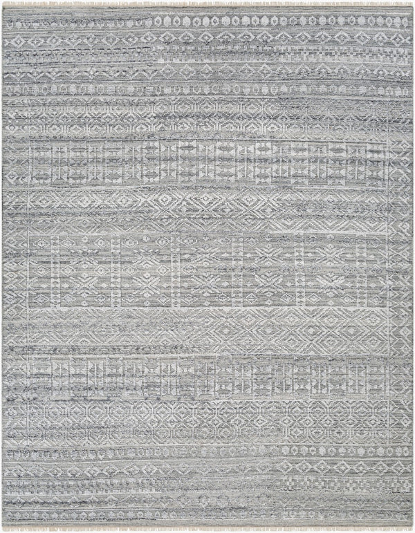 Surya Pompei Handmade 2' X 3' Southwestern Rustic Rug - Elegant Design, Durable & Eco-friendly! Charcoal Recycled Pet Yarn Ppi2304-23